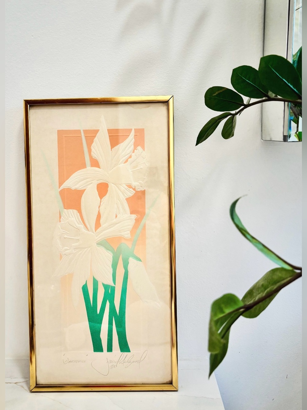 David Allgood SIGNED Floral Print- 1982